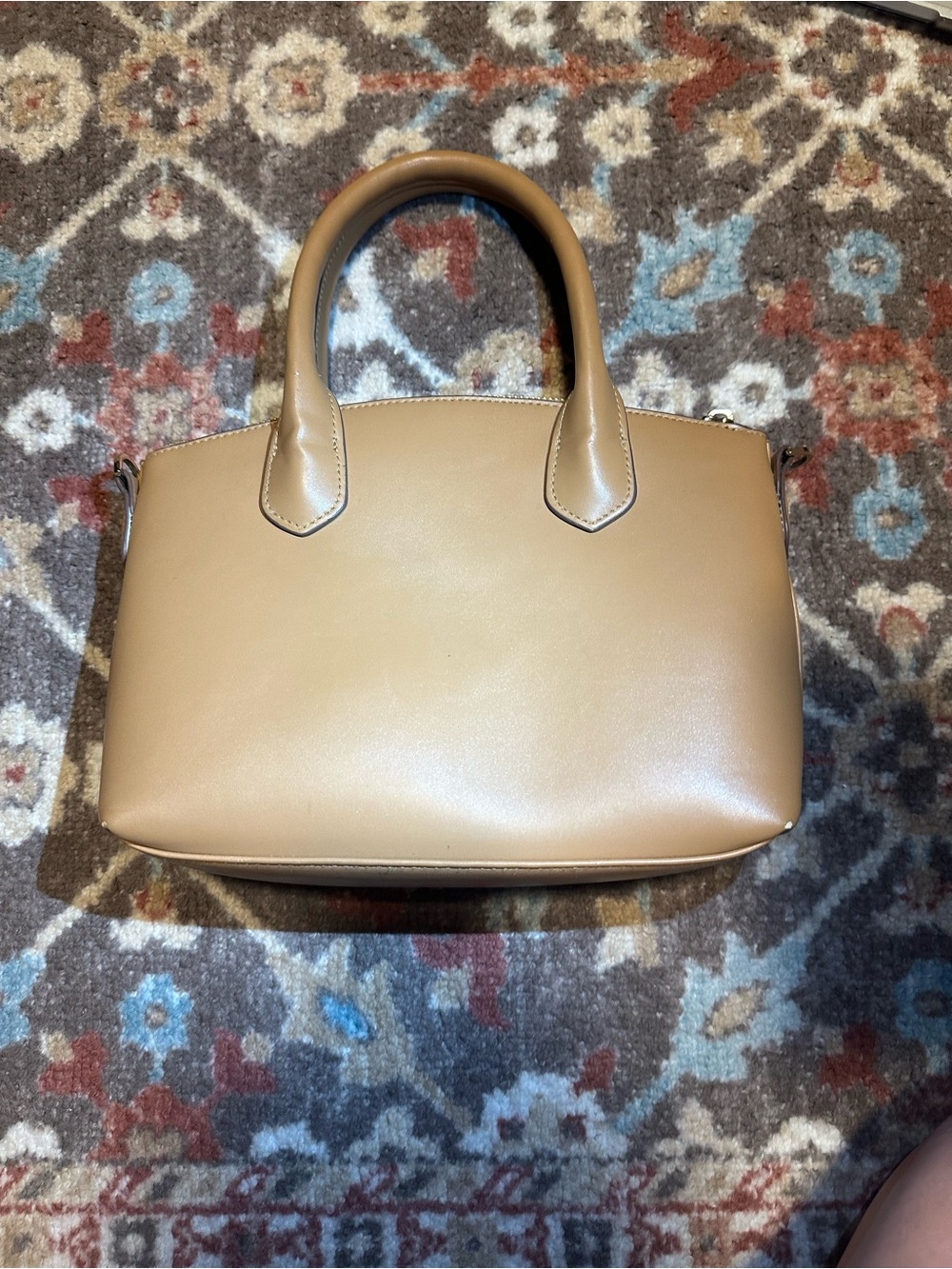 4/$20 💫 A New Day Tan Structured Satchel Handbag Top Handle Purse
